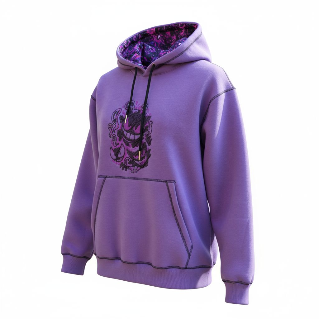 Ghostly n Mischievous Satin-lined Hoodie