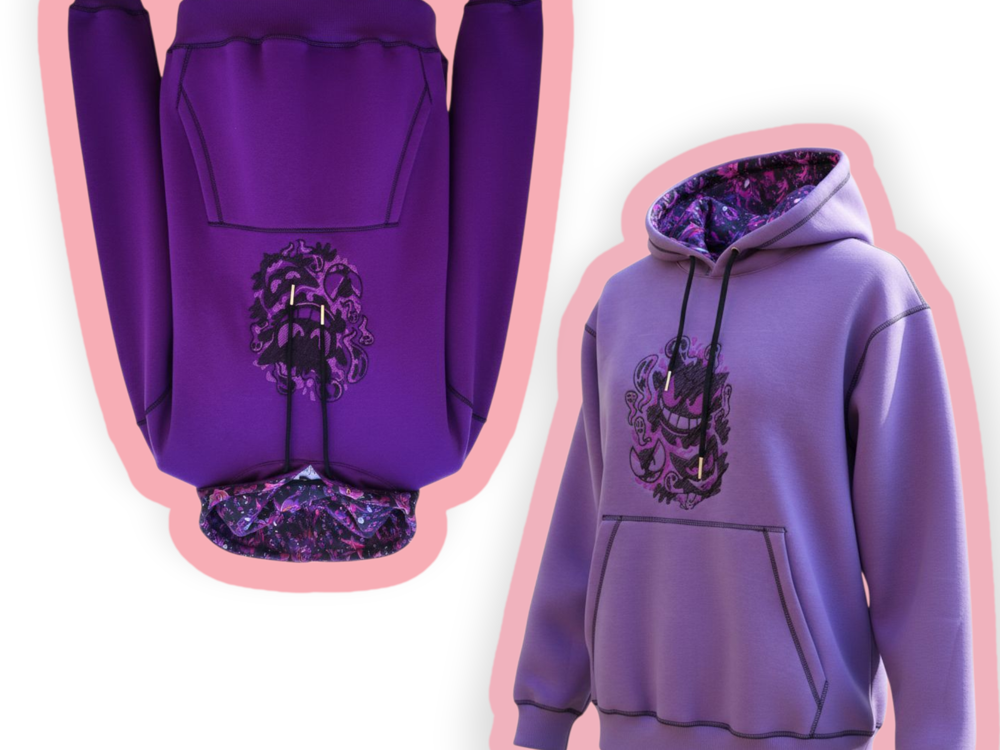 Ghostly n Mischievous Satin-lined Hoodie