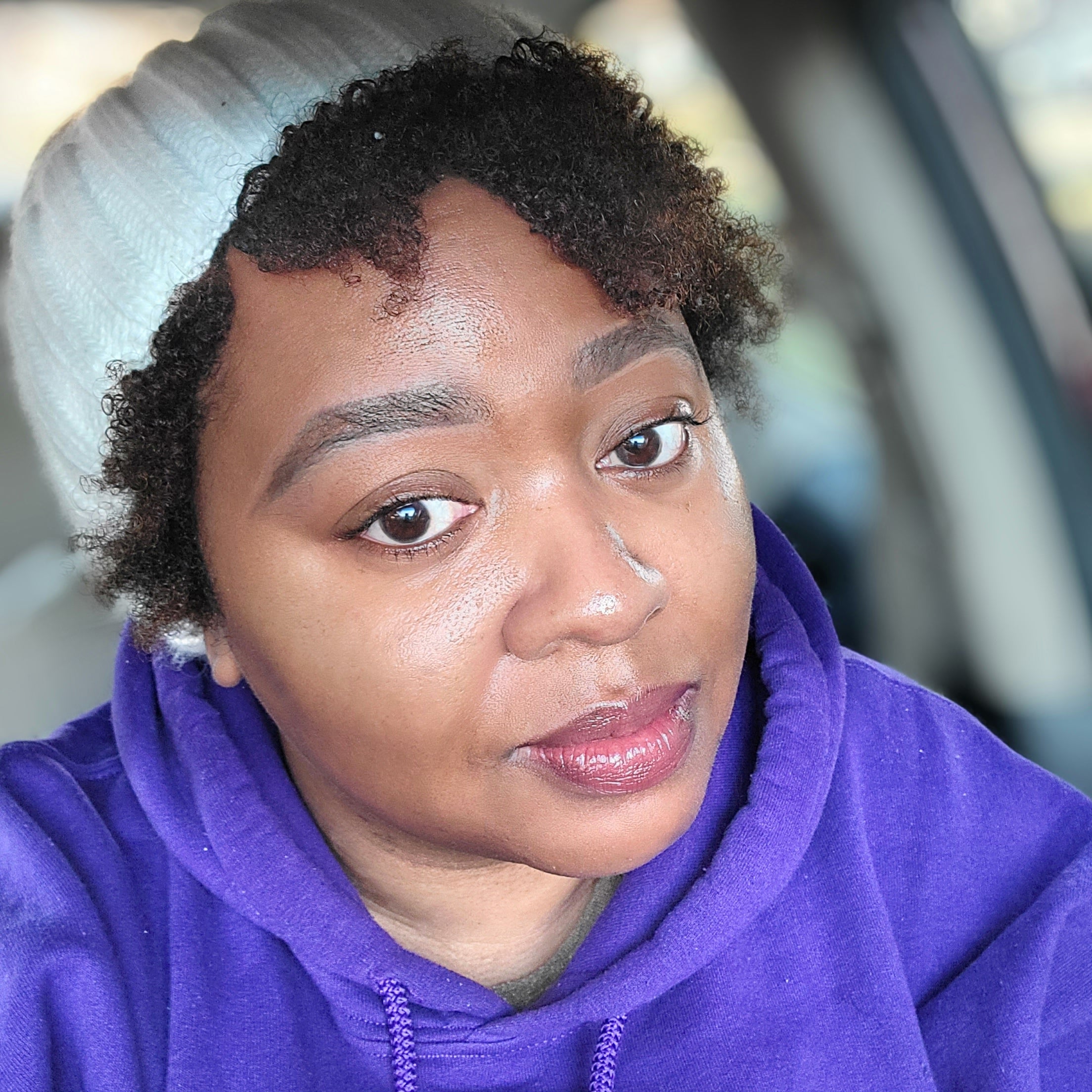 Detatchable Knit Hat + Satin