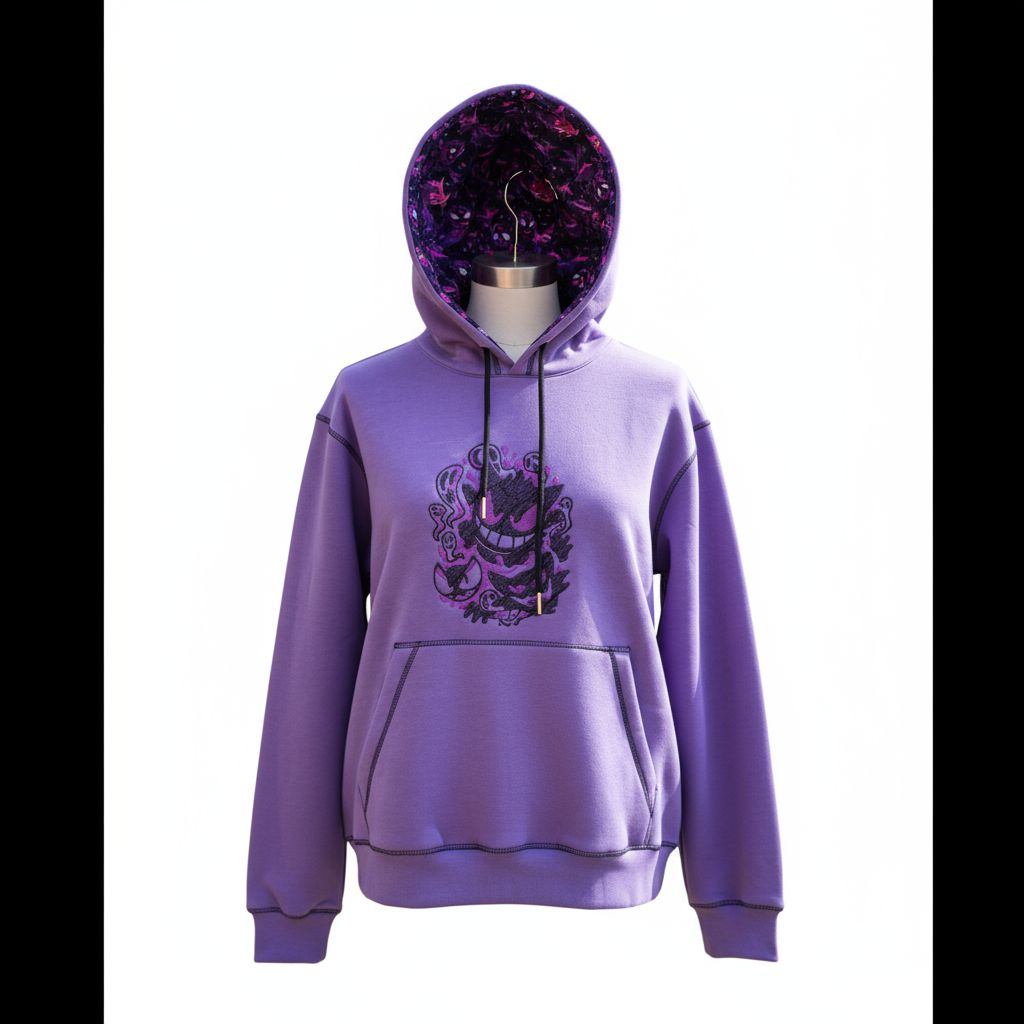 Ghostly n Mischievous Satin-lined Hoodie