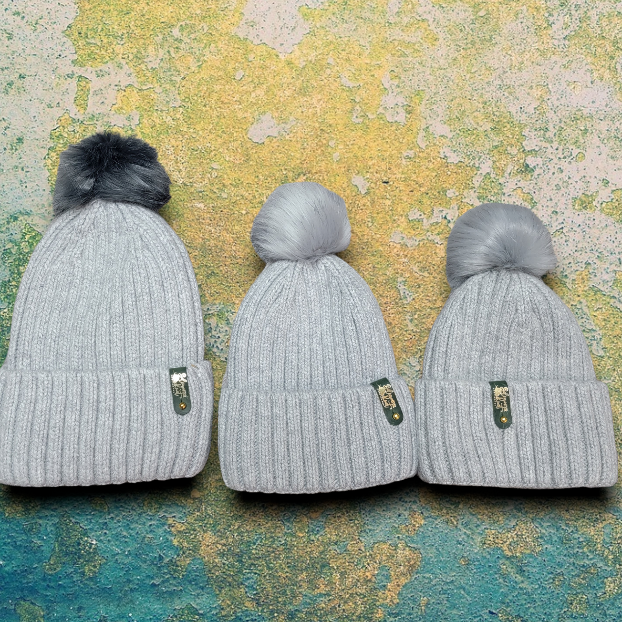 Detatchable Knit Hat + Satin