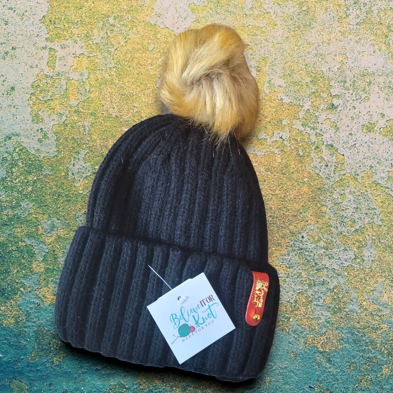 Detatchable Knit Hat + Satin