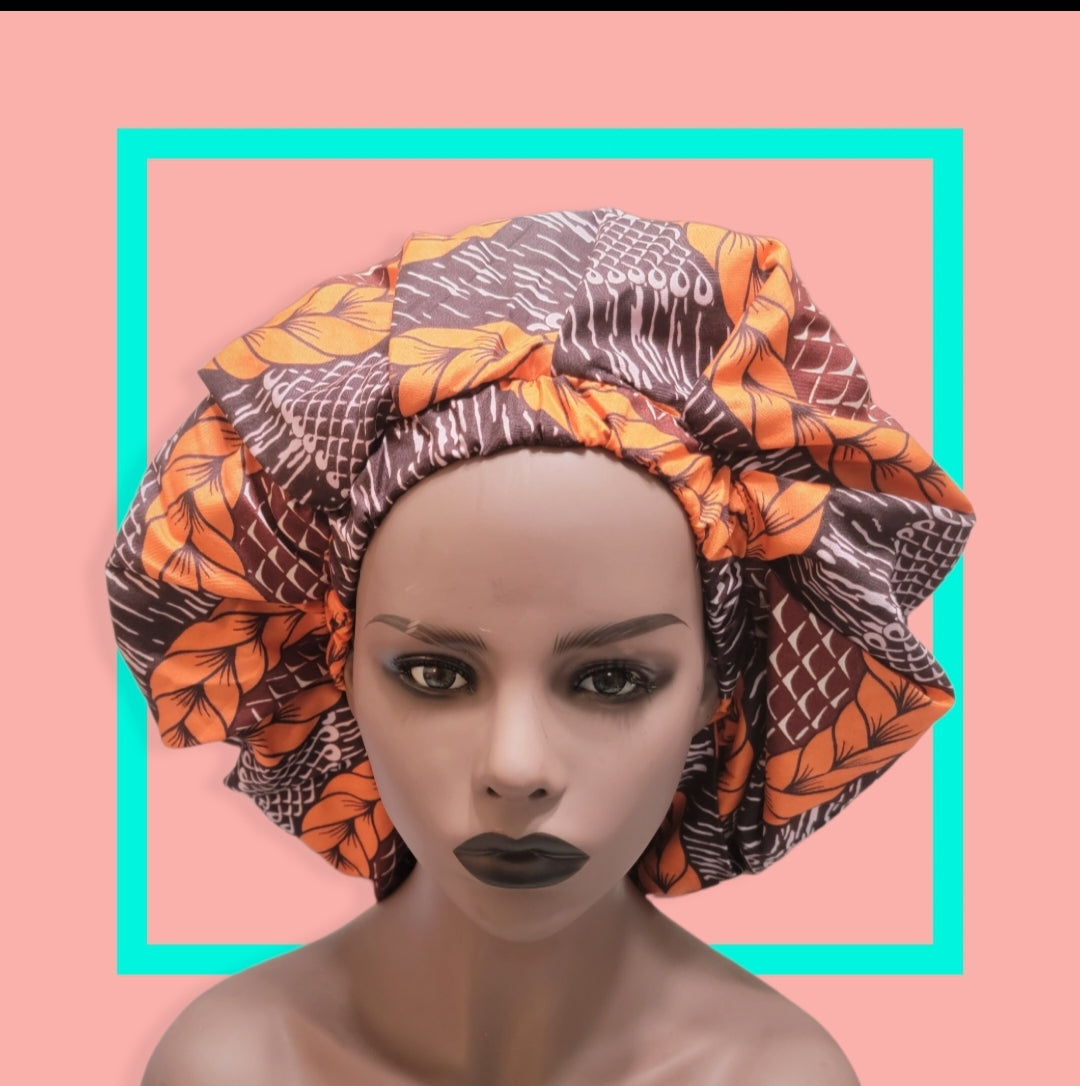 Ankara Print Bonnet