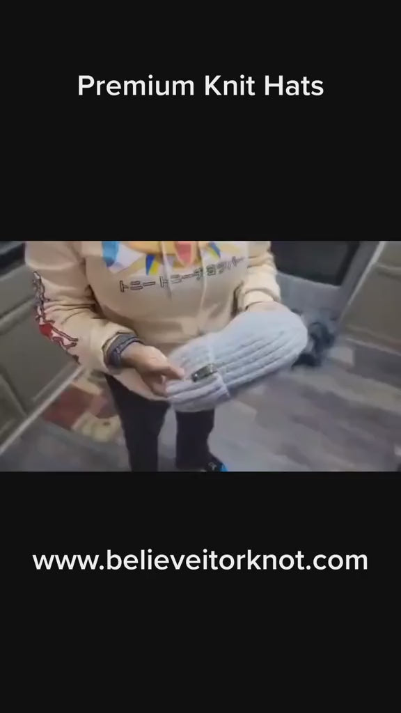 Detatchable Knit Hat + Satin